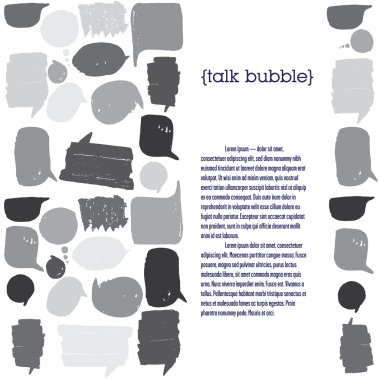 Düzen şablonu konuşma balonu.