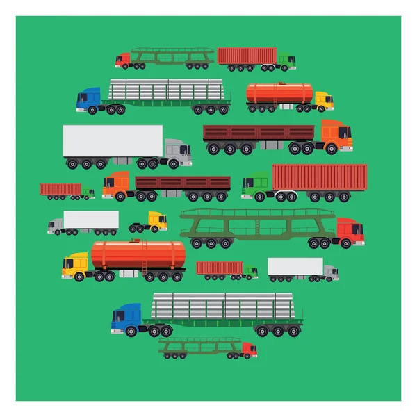 Modelo de layout de transporte —  Vetores de Stock