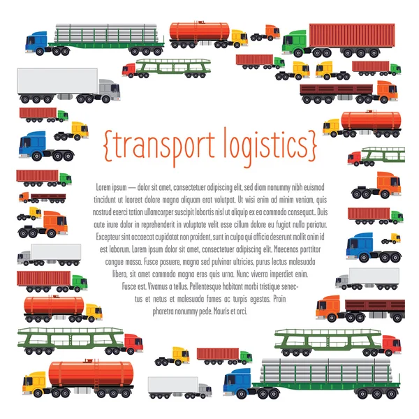 Modelo de layout de transporte —  Vetores de Stock