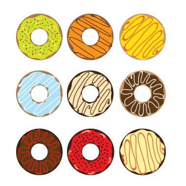 Çörek renkli sır ile