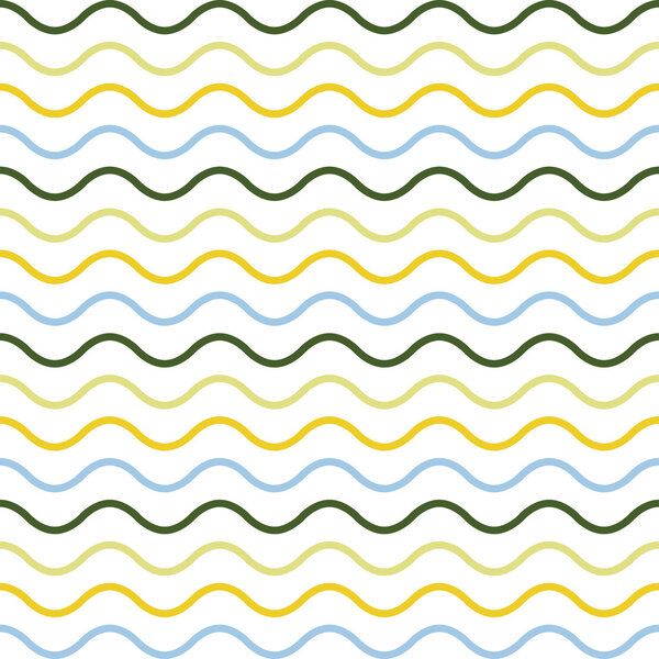 Бесшовный рисунок красочных волн
