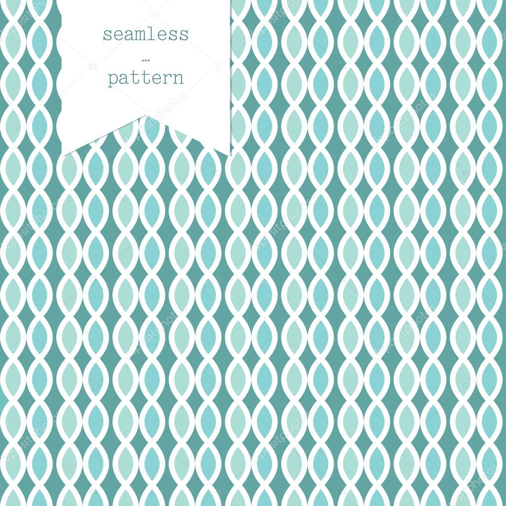 geometric pattern of the braid turquoise
