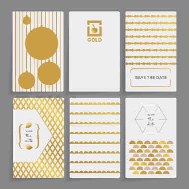 Modern düğün kartı