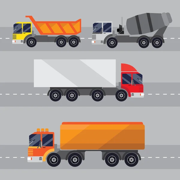 Conjunto de transporte — Vector de stock