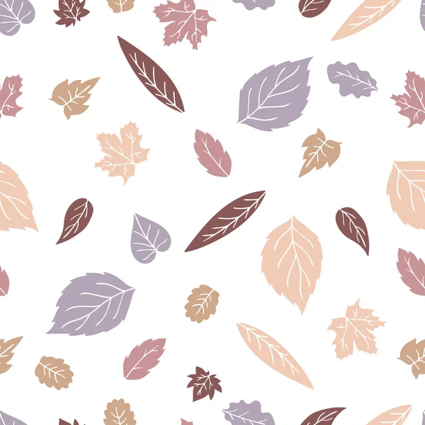 Leaves chaotic pattern — Stock Vector