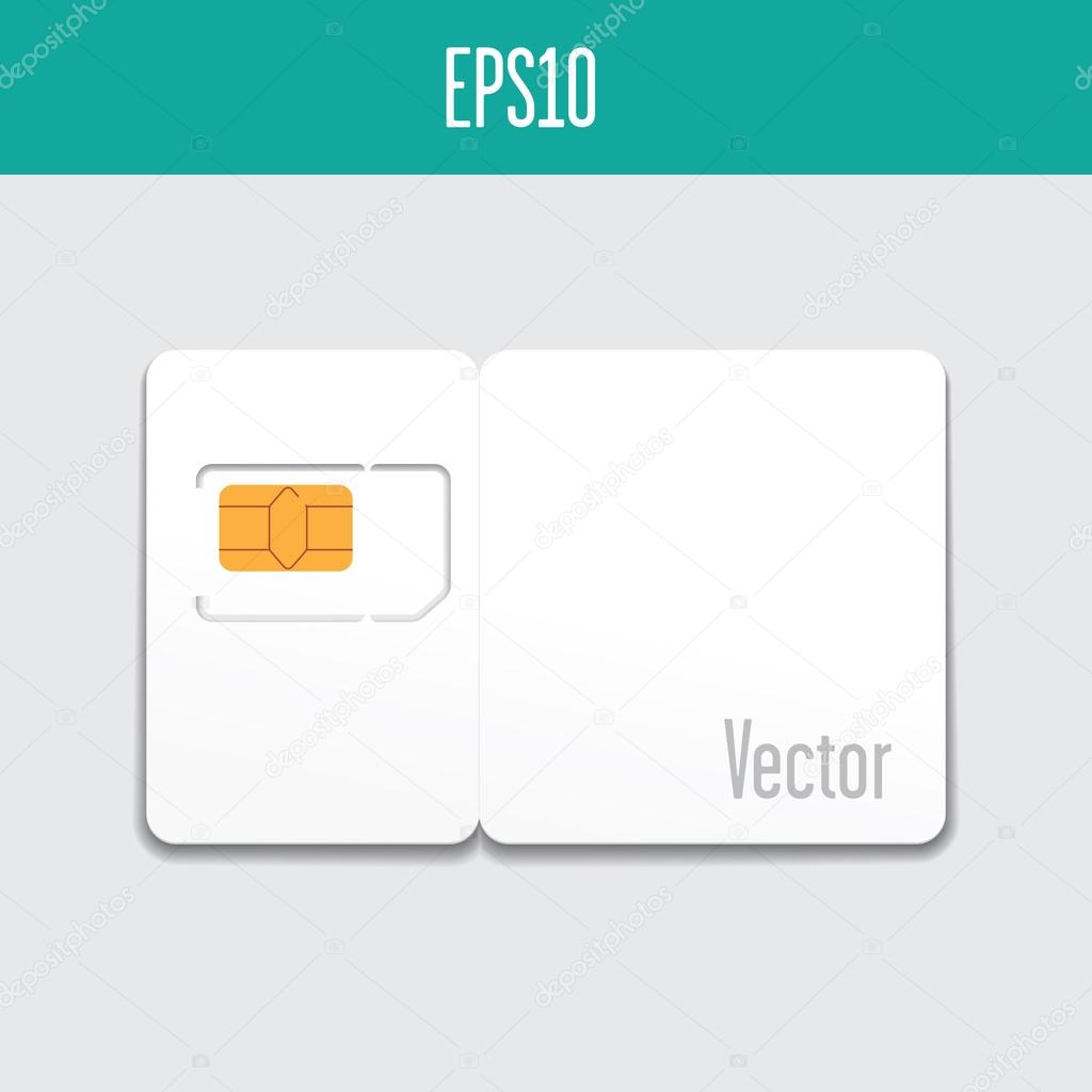SIM card  template