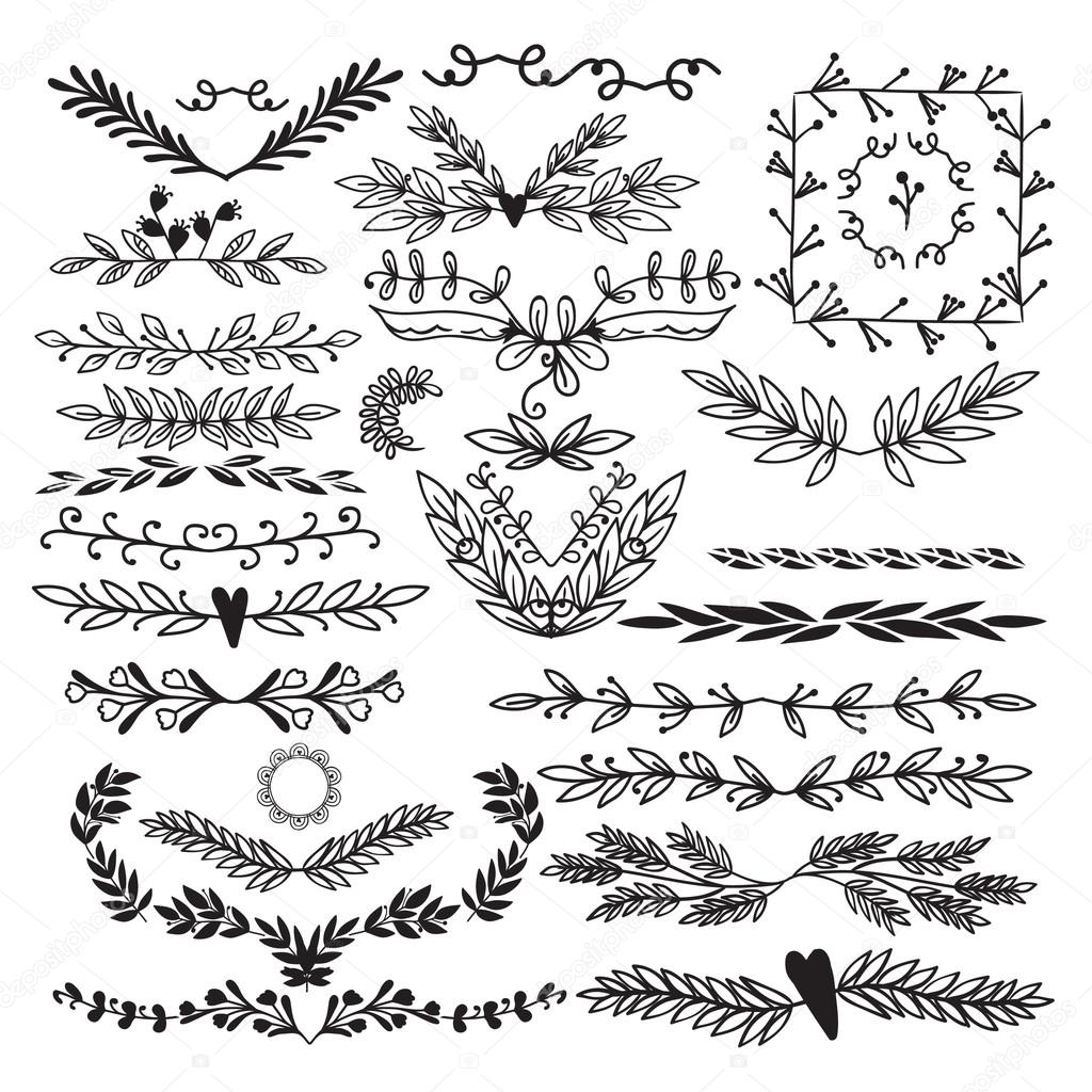 Large Collection of decorative elements.