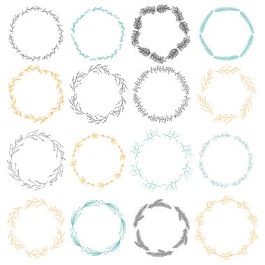 on altı farklı çelenk