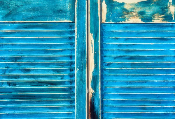 Выдержанный гранж выветриваются синие двери дерева текстуры мягкий греческий фон или Ибица стиль, ретро дизайн текстуры фона — стоковое фото
