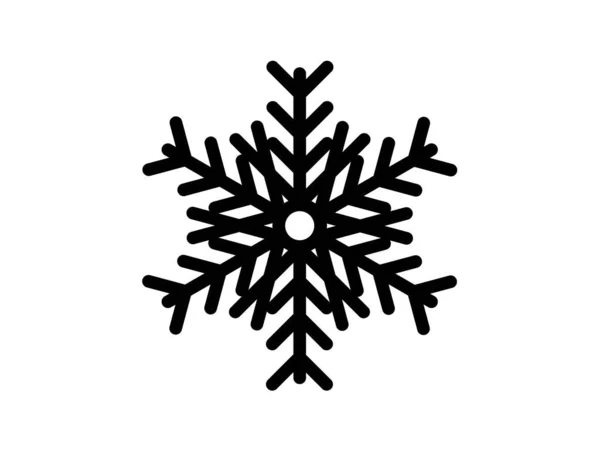Ícone de neve de inverno com linhas intrincadas e formas. Chis conceito de ideias de decoração de massa — Fotografia de Stock