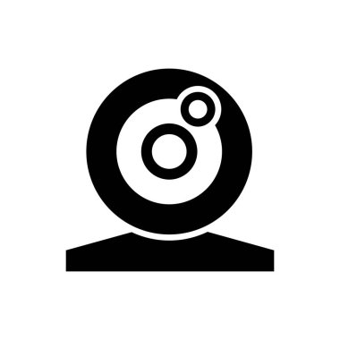 Web cam simgesi tasarım premium vektör şablonu. Tamamen düzenlenebilir ve izole edilmiş arkaplan