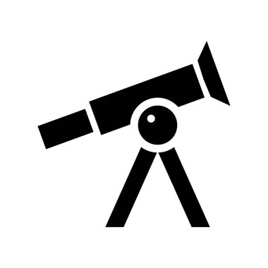 Uzay Teleskobu Simge Vektör Şablonu EPS10 Dosyası