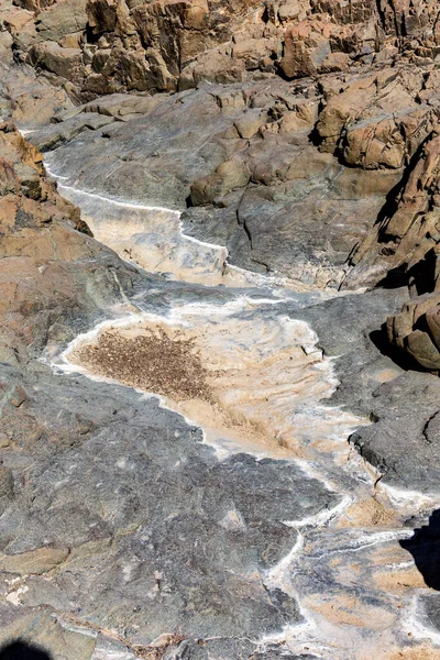 Wadi Shawka Piscinas Sendero Montaña Las Montañas Hajar Emiratos Árabes — Foto de Stock