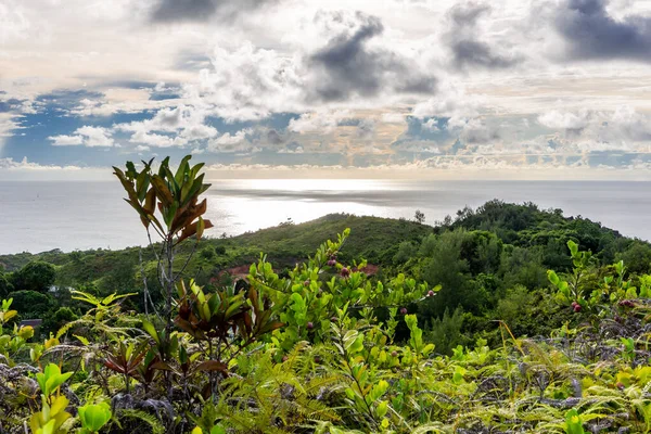 Vistas Panorámicas Isla Praslin Seychelles Vistas Desde Zimbabwe Point Grand — Foto de Stock
