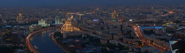 Moscovo cidade nocturna de Filadélfia de Filadélfia Fotografia De Stock