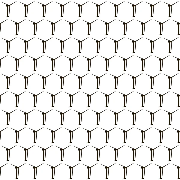 Візерунок простих вітрогенераторів — стоковий вектор