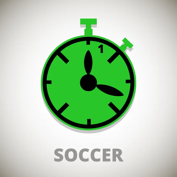 计时器足球图标 — 图库矢量图片