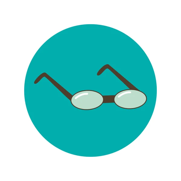 Gafas Icono plano — Vector de stock