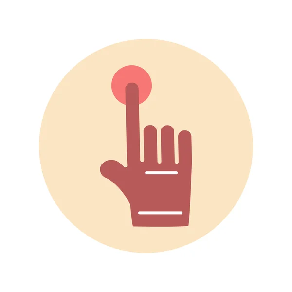 parmak presler düğmesine