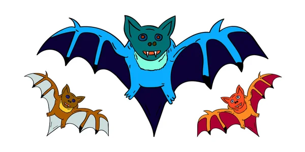 Cadılar Bayramı için 3 yarasalar 