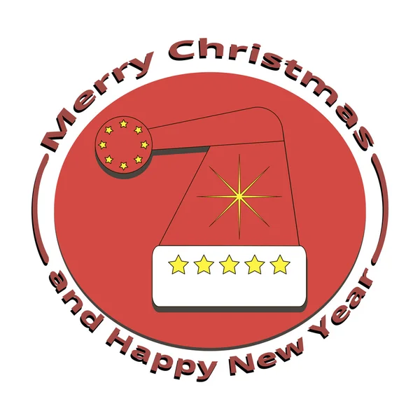 Noel ve yeni yıl Noel Baba'nın görüntü şapka