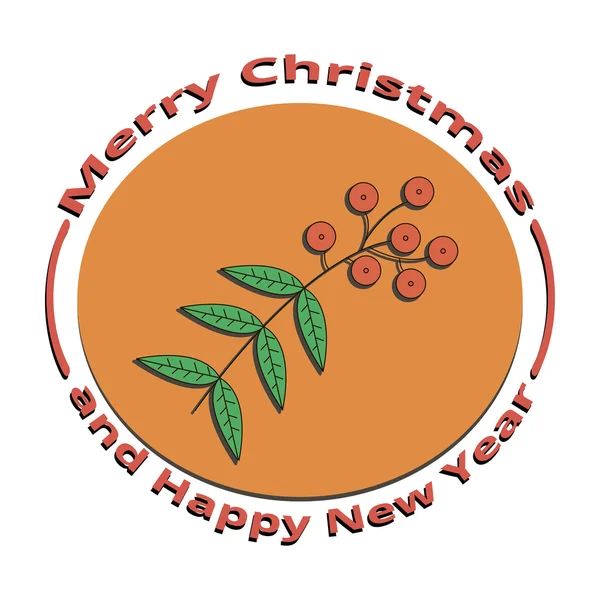 Noel ve yeni yıl görüntü rowan bırakır