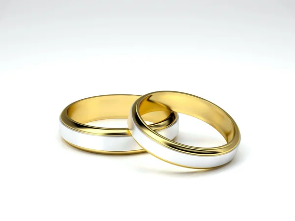 Gold wedding rings — Stock Photo, Image