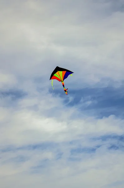 Pipa colorida voando — Fotografia de Stock