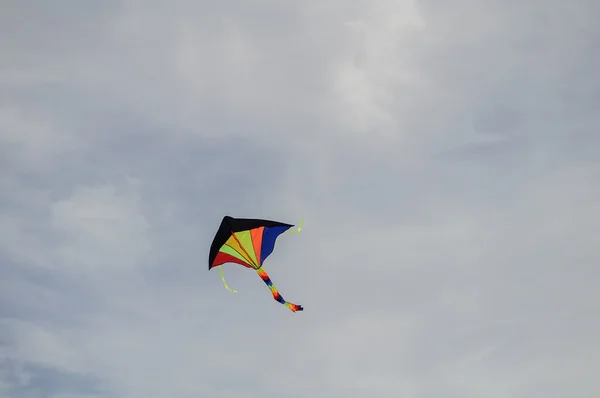 Colorful kite flying — Stock Photo, Image