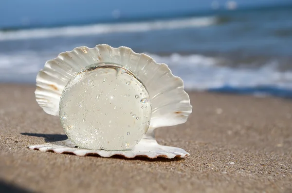 Boule de cristal comme la perle — Photo