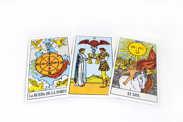 Runes et cartes de tarot — Photo