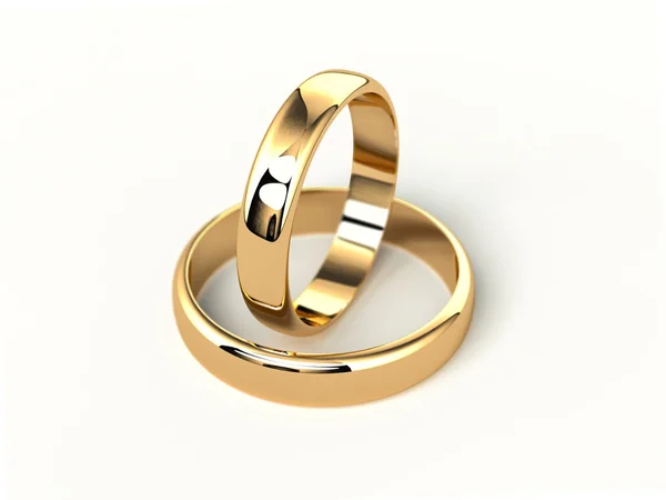 Gold wedding rings — Stock Photo, Image