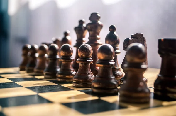 Wooden chess — Stock Photo, Image