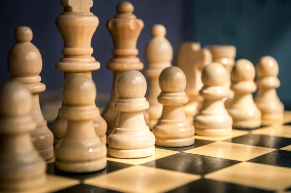 목조 체스 — 스톡 사진