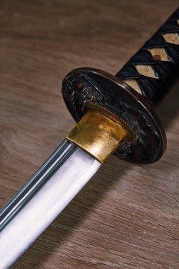 Japon Katana kılıcının detaylı görüntüsü