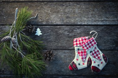 Vintage Noel arka plan