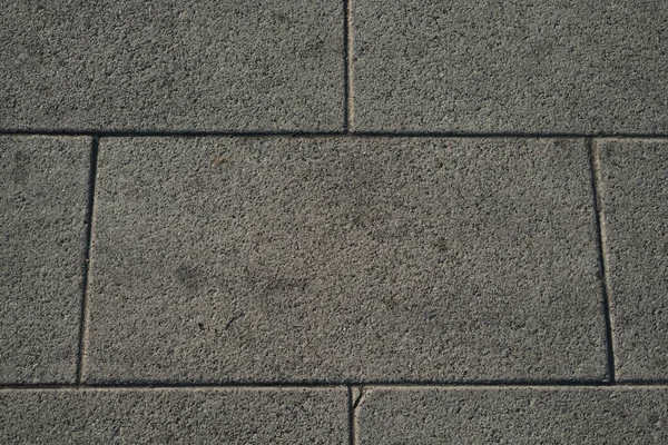 The texture of neatly laid gray tiles in the citys summer park — Stock Photo, Image