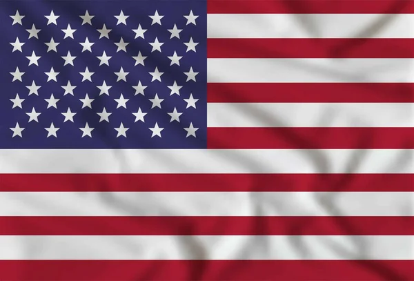 Amerikai Zászlót Lobogtató Vektor Hazafias Nemzeti Formatervezés Háttere Amerikai Lobogó — Stock Vector
