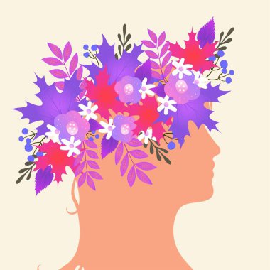 Merhaba sonbahar. Düşmüş bir kız. Sonbahar kadını. Sonbahar konsepti