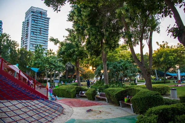 Strzał Wnętrza Jednego Najpopularniejszych Parków Dubaju Park Zabeel Zea Zewnątrz — Zdjęcie stockowe