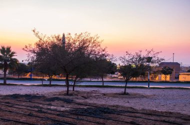 Sabahın köründe parkta..