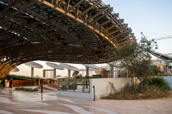 Dubai Uae 2021 Shot Solar Panel Installations Sustainability Pavilion Expo — 图库照片