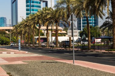 Dubai, BAE - 02.04.2021 İlk 3D baskılı binanın çekimi