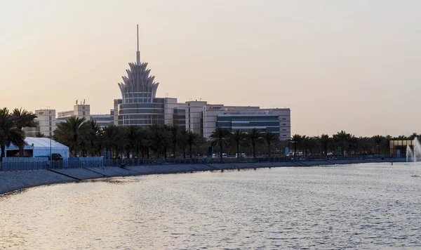 Dubai, BAE - 03.19.2021 Dubai Silikon Oasis Head Quarters binası.