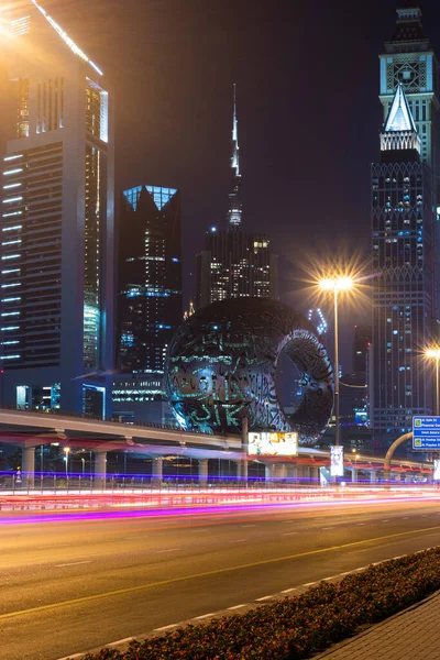 Dubai Förenade Arabemiraten 2021 Main Road United Arab Emirates Shekh — Stockfoto