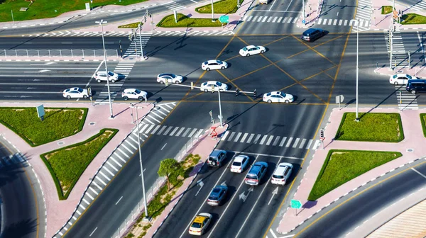 Uae 2021 Cross Road Junction — Stock Photo, Image