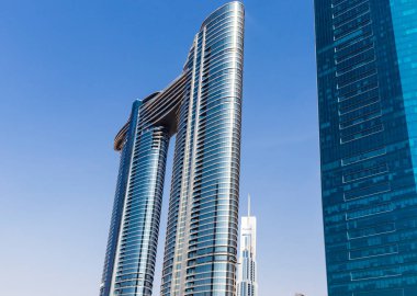 Dubai, BAE - 08.02.2021 Adres Sky Manzaralı Otel.