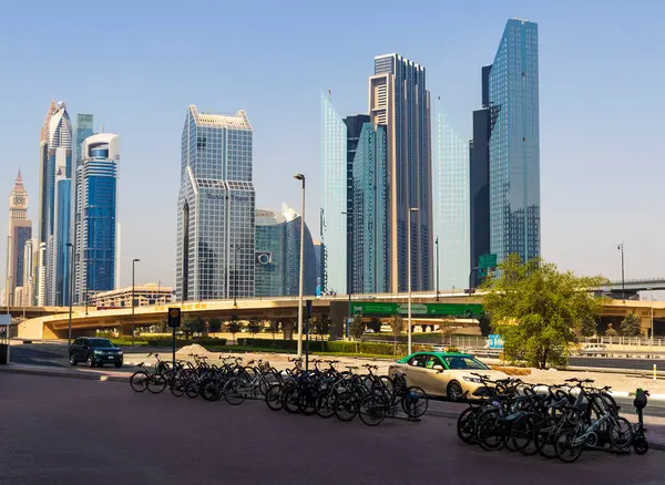 Дубай Оаэ 2021 Вид Городской Пейзаж Дубая Второй Половине Дня — стоковое фото