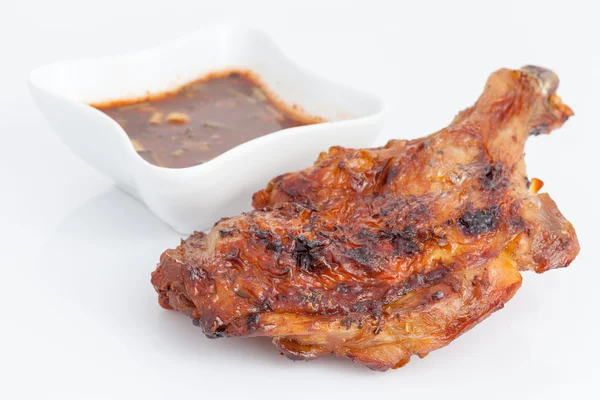 Lezzetli Tay baharatlı soslu ızgara tavuk baget stil 