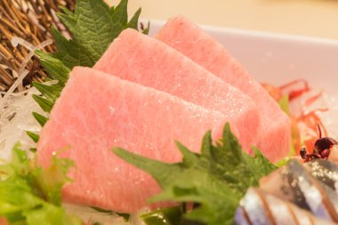 Otoro sashimi (Maguro), Japonca gıda stil.